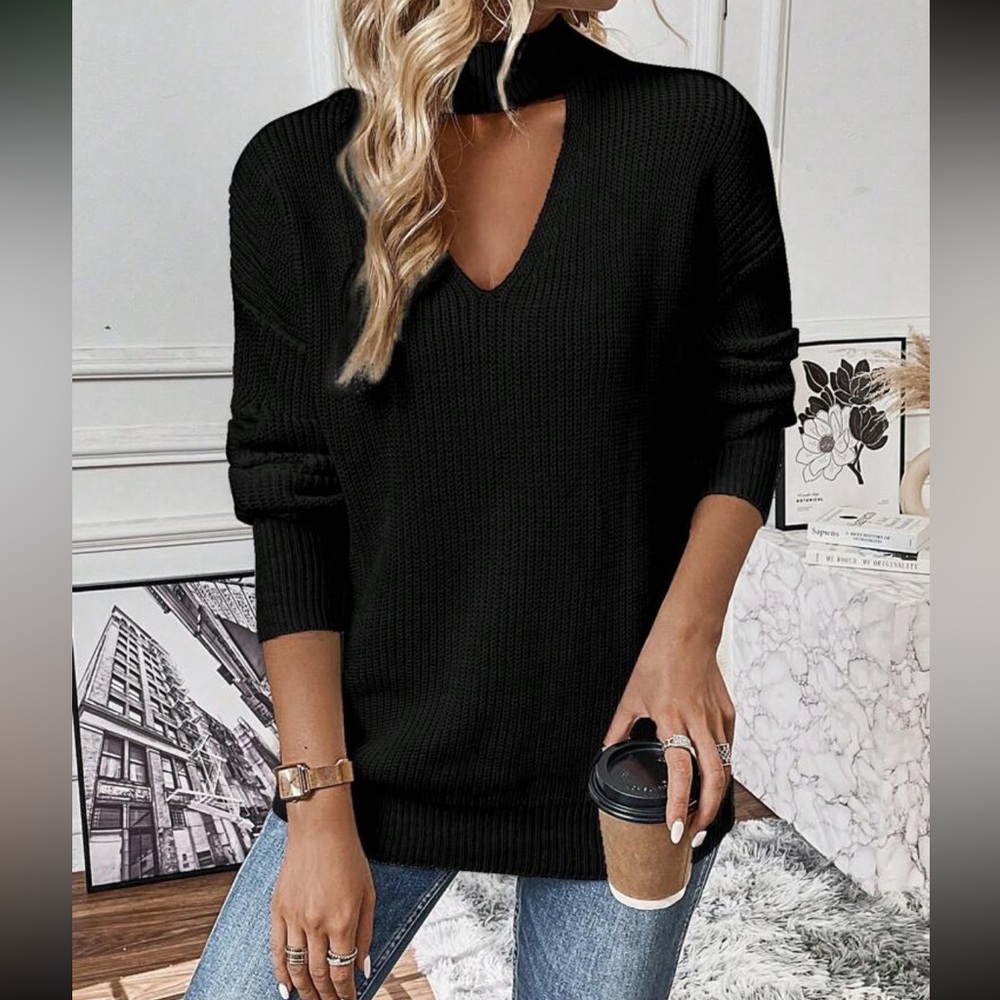 Boho cutout sweater top - Picture 11 of 16